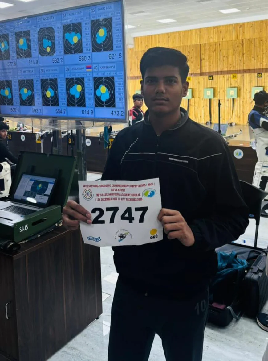 घांघू के शूटर मैत्रेय ने नेशनल शूटिंग चैंपियनशिप तीन श्रेणियों में किया क्वालीफाई