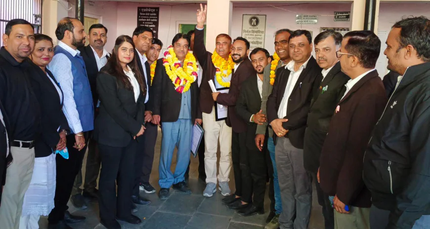 अभिभाषक संघ की नई कार्यकारिणी का हुआ स्वागत 