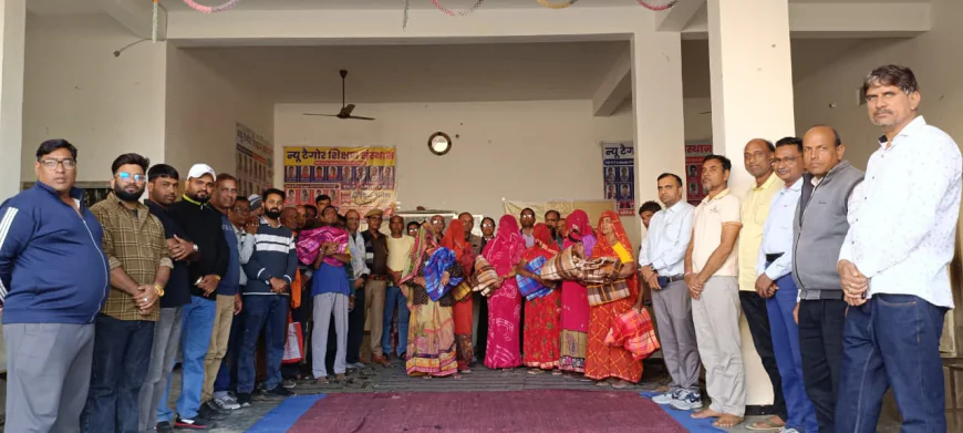 लक्ष्मणगढ़ में लोक सेवा ज्ञान मंदिर ट्रस्ट द्वारा कंबल वितरण कार्यक्रम आयोजित