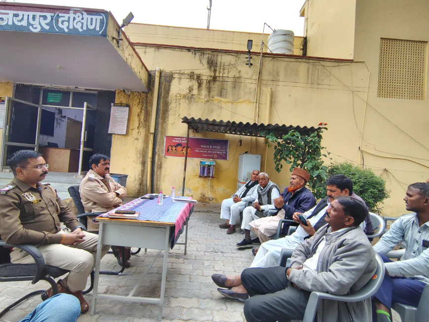 चाकसू में ACP भवानी सिंह शेखावत ने ली सीएलजी व पुलिस मित्रों की बैठक