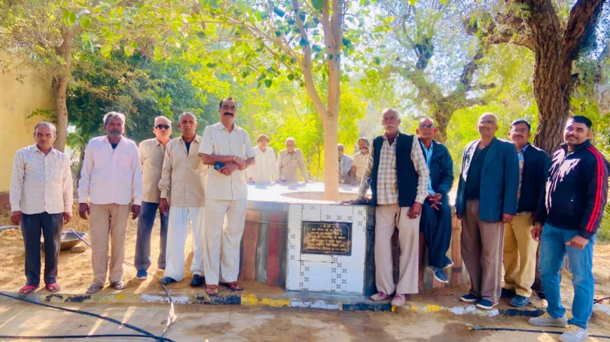 भामाशाह पाबुदान सिंह चौहान ने माता-पिता की स्मृति मे मुक्तिधाम मे करवाए विकास कार्य 