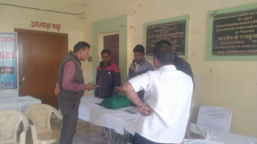 शहरी सेवा शिविर आयोजन तहसीलदार राजलदेसर ने किया औचक निरीक्षण 